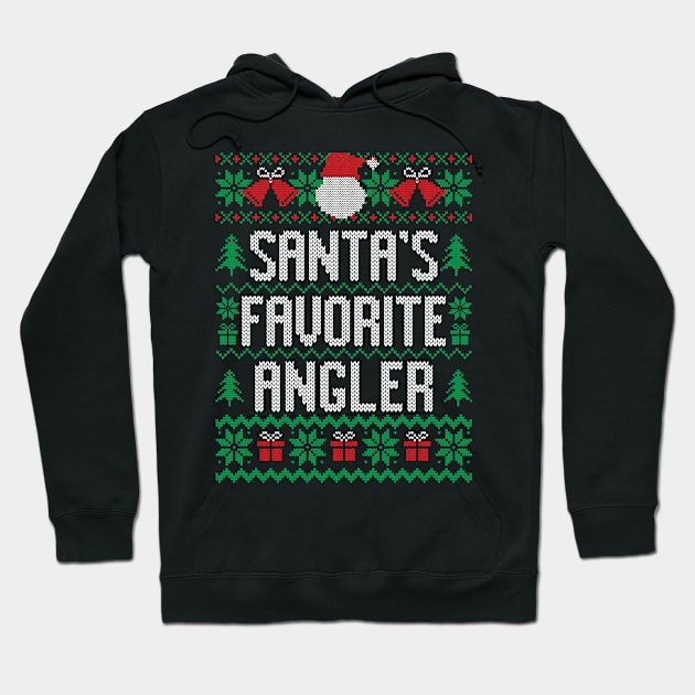 Santa's Favorite Angler Hoodie by Saulene